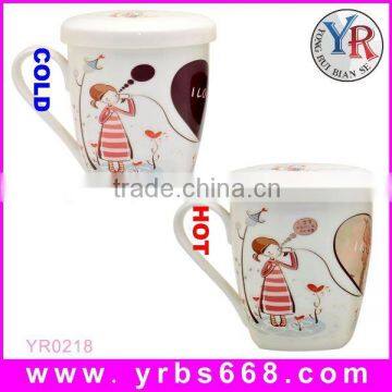 Hot new products for 2014 custom heat sensitive sublimation wholesale bone china tea cup