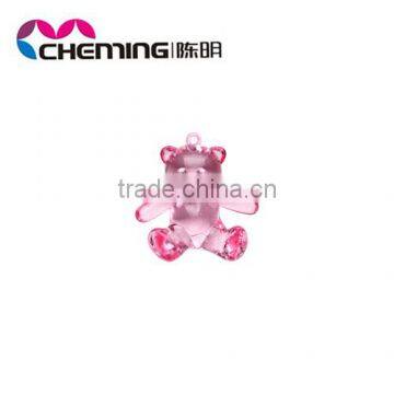 wholesale fashion cheap loose colorful plastic bear pendant accessory