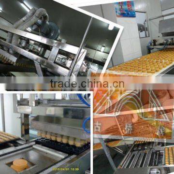 200-250kg/h Full Automatic Custard Cake Machine