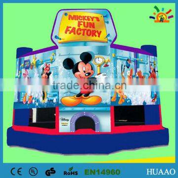 Cheap commercial grade inflatable micky mouse jumping castle for sale