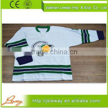 Low price small quantity sublimated ice hockey jerseys for adults and children