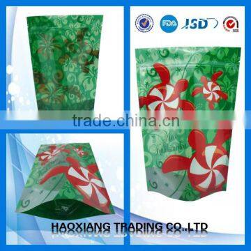 China factory Wholesale food and snacks stand up with zipper bag, plastic bag