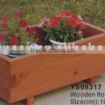 outdoor solid wooden flower box