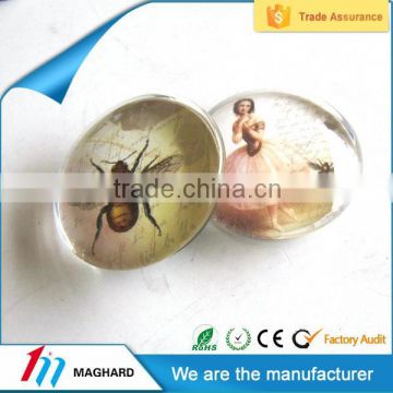 Factory directly custom tourist souvenir crystal glass fridge magnets