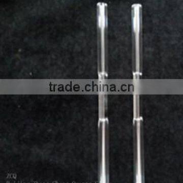 Bamboo shaped clear fused quartz glass tube