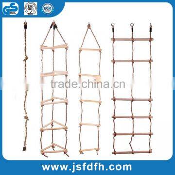 CE Standard Children Climbing Ladder Safety Triple Rope Climbing Ladder For Playground photo-4