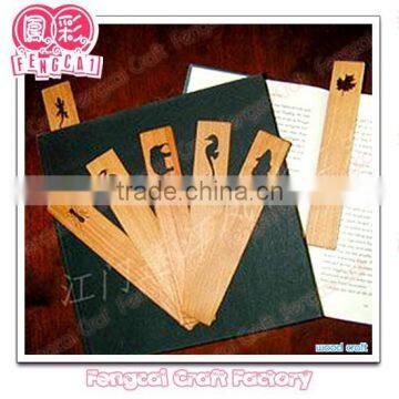 wooden hollow cut bookmark for gift and promotion (wood craft in laser cut&engraving)