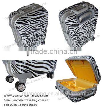 travel trolley hard case/shell/luggage/bag with plastic