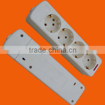European style 4 way extension power cord with earth (E9004E)