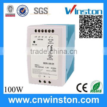 MDR-100-24 100W 24V 4A 2015 hot sale smps 24v