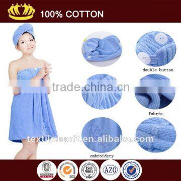 wholesale cheap 100% cotton high-grade sexy hood bathrobe towel