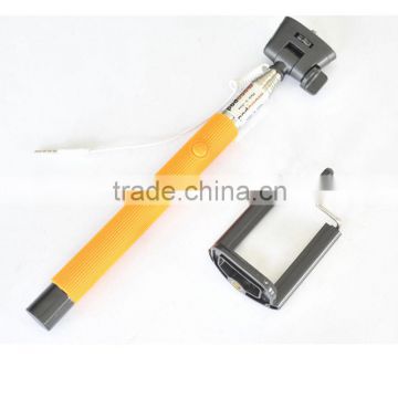 Customize selfie stick for cell phone z07-5 extendable wired selfie stick