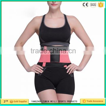 Hot selling adjustable breathable neoprene spinal back support girdle runners belt