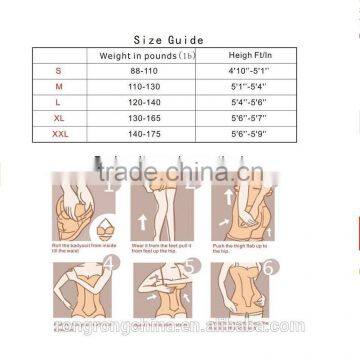 Women's Shapewear Long Sleeve Open Crotch Body Shapers Plus Size photo-5