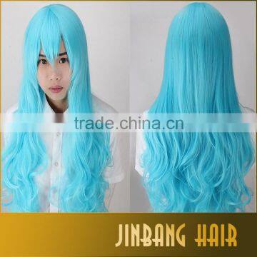 2016 Hot Sale Cheap Good Quality Synthetic Cosplay Wigs 80cm Long Wavy Female Fashion Looking Wigs of for Sale photo-4