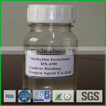 Clear liquid pvc processing aid PVC additives Methyl Tin Isooctane DX-690