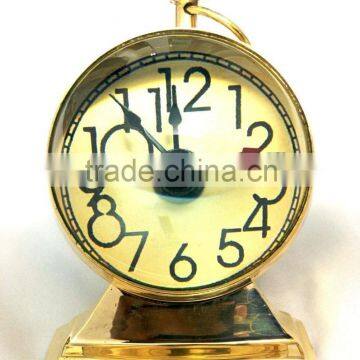 BRASS NAUTICAL TABLE CLOCK-ANTIQUE BRASS TABLE CLOCK 2067