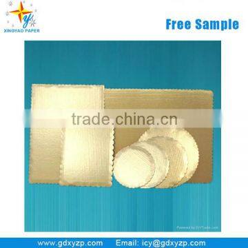Gold Sliver Paper Board Cake Tray Cardboard Cake Wrapping Paper photo-3