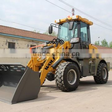 Wolf loader new design CE loader ZL16 mini loader 1.6 ton loader