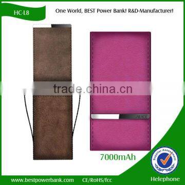 2016 Outdoor Leather Power Bank Battery Charger for Mobile photo-5