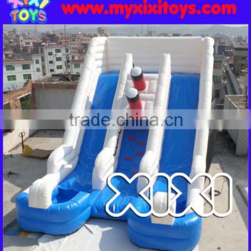 Latest double lanes inflatable water slide for kids