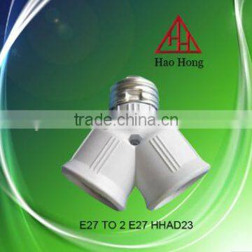 HAOHONG E27 Twins PBT Adapter / Lampholder Convertor photo-2