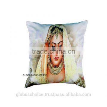 Indian Pillow Case Digitalprint Ethnic Woman Bohemian Cushion Cover