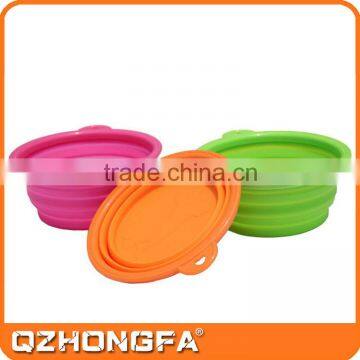 High quality durable water bowl,cheap silicone folding bowl