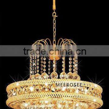 Vintage Style Gold Pendant Light Fitting Crystal Lamp Holder ES MD3112