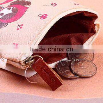 Hot Sale Pula Girl Printing Canvas Coin Round Purse China Supplier photo-3