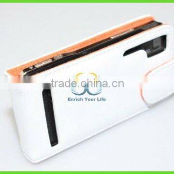 pure white wallet style leather cover for moto