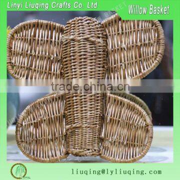 Brown color Home festival Christmas butterfly decoration willow craft