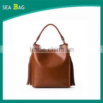 Popular new designer lady leather tote bag women bags handbag china supplier