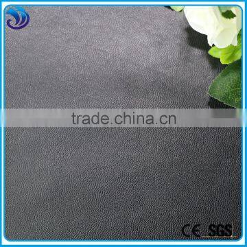 hot sale pu fake leather black color back viscose fabric for hometextile and garment