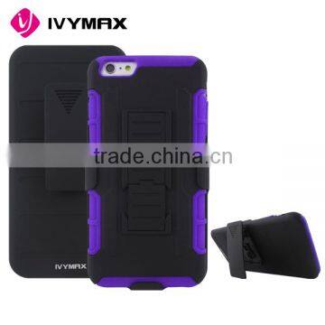 Robot Series Shockproof Hybrid Armored Case for Iphone 6S Plus Black Blue Purple photo-5