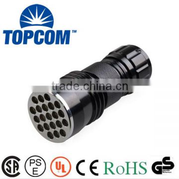 Aluminum Alloy 21LED flashlight touch