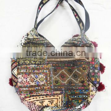 Amazing exclusive Vintage Banjara zari work Indian Banjara Bag