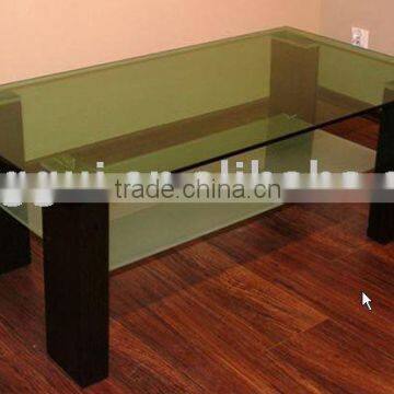 rectangular pu leather coffee table