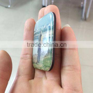 Fashionable design square 3d fridge magnet photo frame made in China