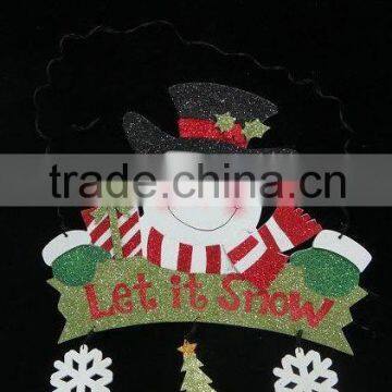 SNOWMAN LET IT SNOW CHRISTMAS ORNAMENTS OUTDOOR