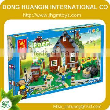 Farm Series intelligence children plastic building blocks