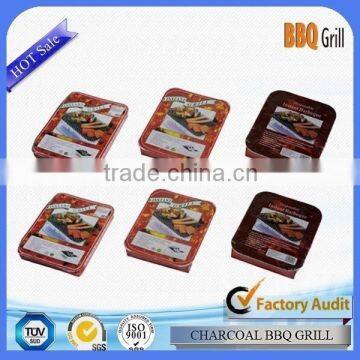 Easy to carry picnic aluminium foil bbq tray