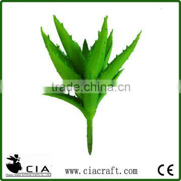 Potted Artificial Aloe Pick Plant in Green for Table Centerpiece Decor photo-3