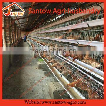 Steel wire mesh large scale poultry egg layer cage