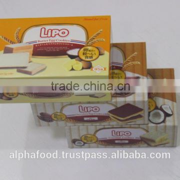 Sweet Crispy Texture LIPO like biscuits and chocolate from dubai with 95G Box packaging