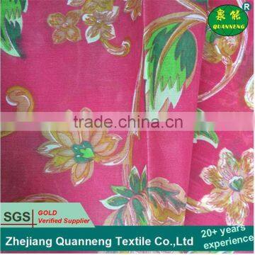 Wholesale flower pattern polyester pongee