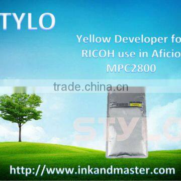 Yellow Developer for Ricoh use in Aficio MPC2800, professional and responsible manufacturer