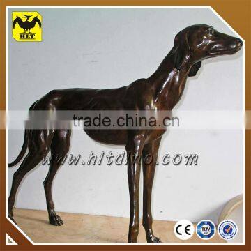 HLT Outdoor fiberglass life size dog statues