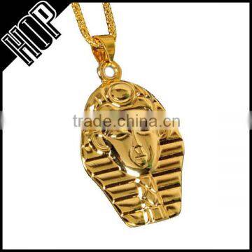 Hip Hop 14K Gold Plated Pharaoh Necklace