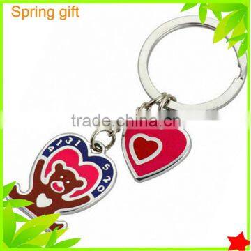fashion color paint alloy key chain